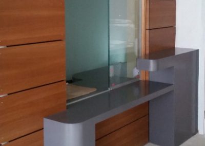 School Corian Reception Counter and Cladding